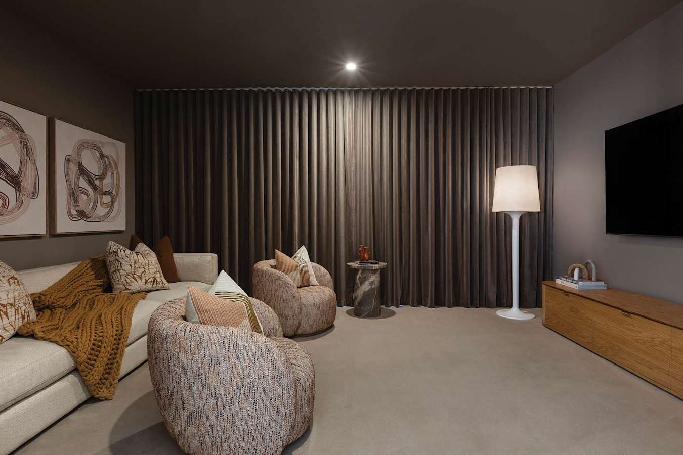 Positano 45 home design home theater