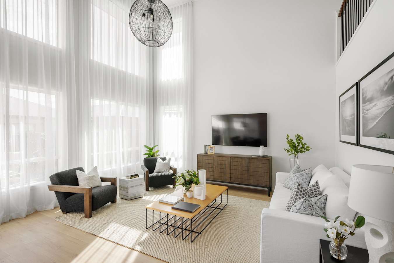 Sandford 42 Home Design in Contempo Style - Living