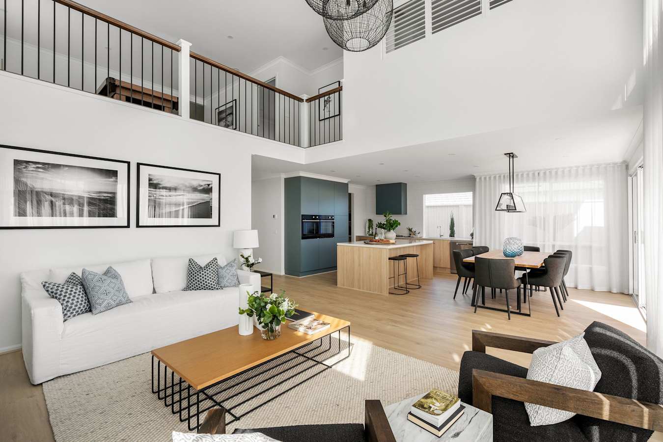 Sandford 42 Home Design in Contempo Style - Kitchen / Dining / Living