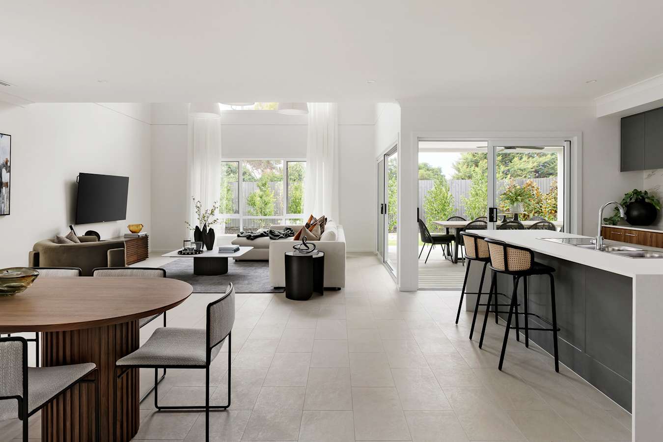 Stanhope 41 Home Design in Urban Style - Kitchen / Living / Dining