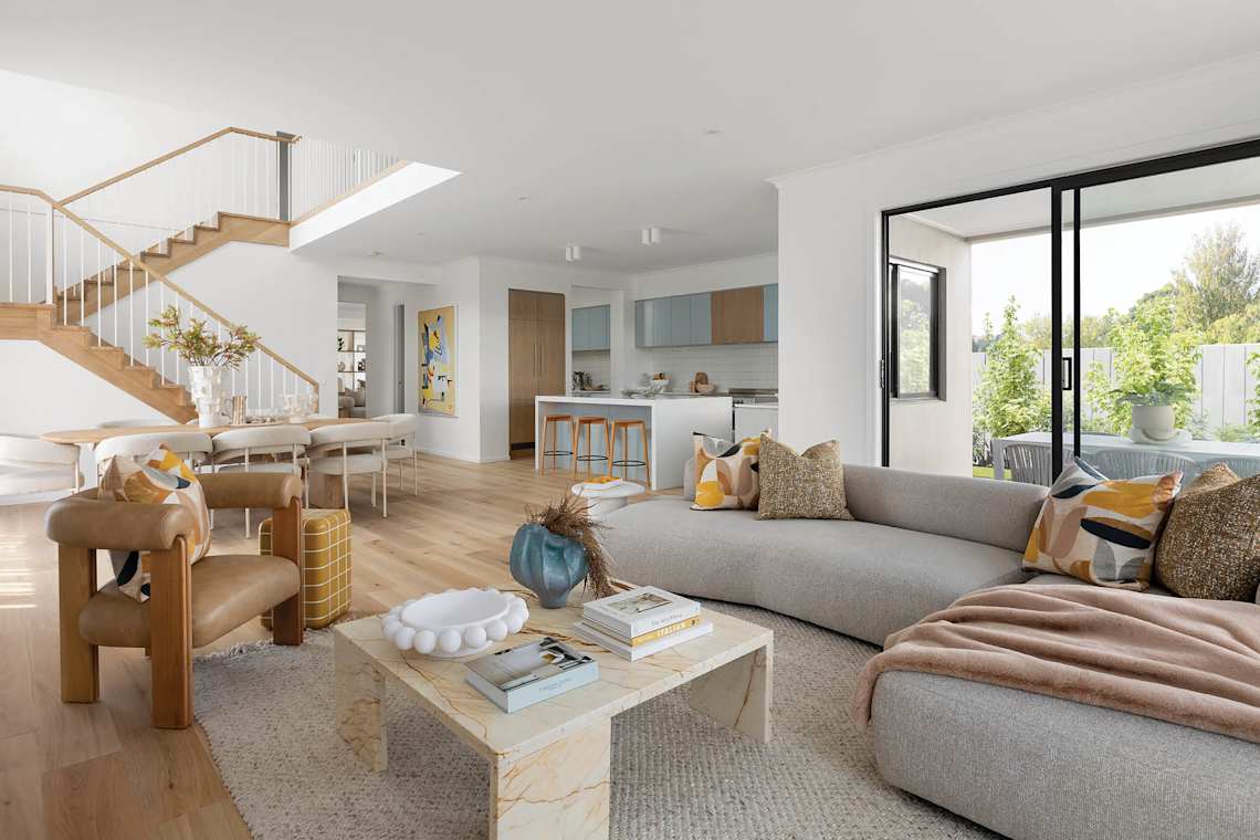 Savoy 40 house design living, dining and kitchen - Double Storey