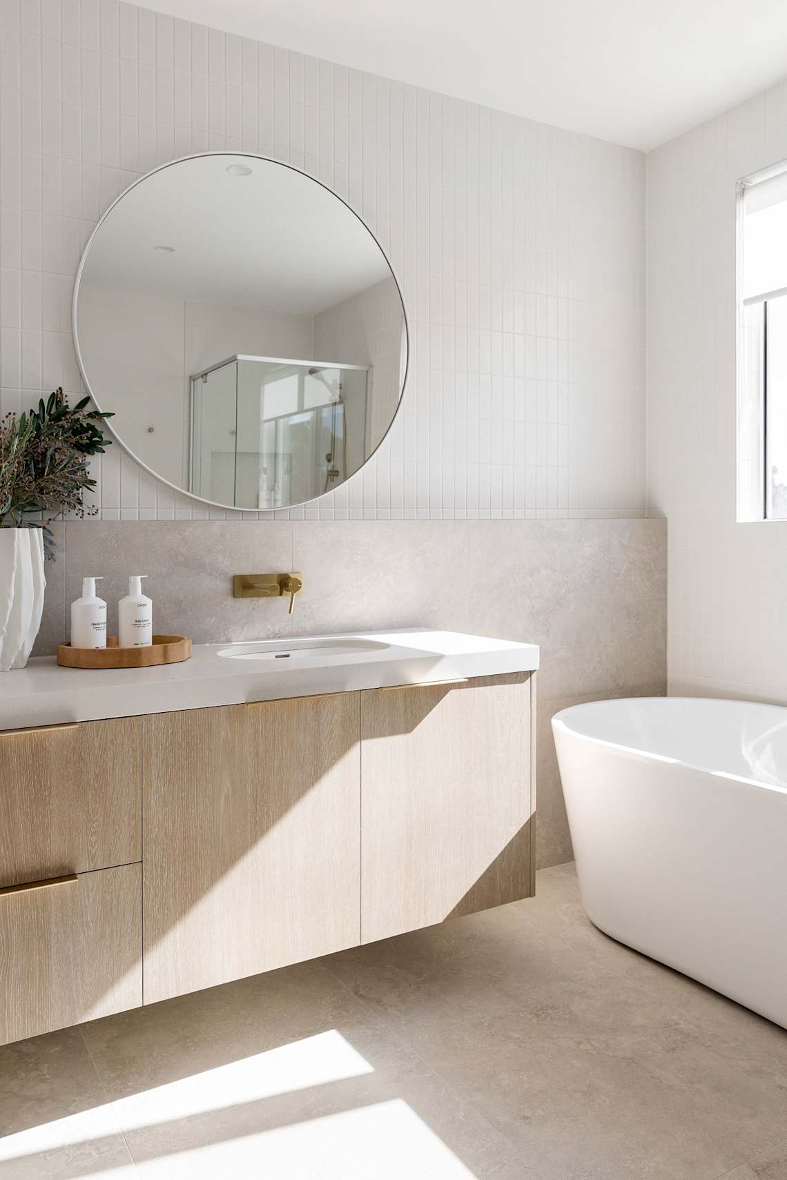 Lakeville 42 home design bathroom in Coastal style