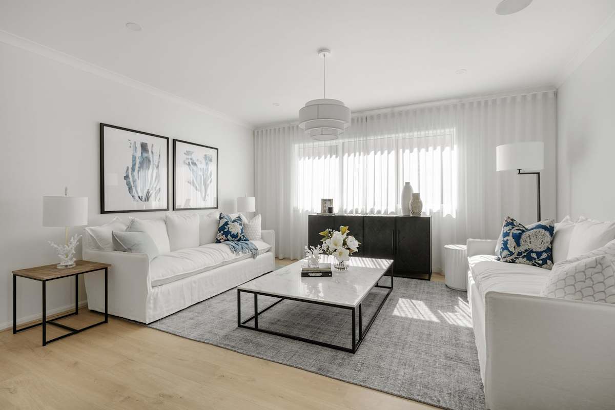 Sandford 42 Home Design in Contempo Style - Living