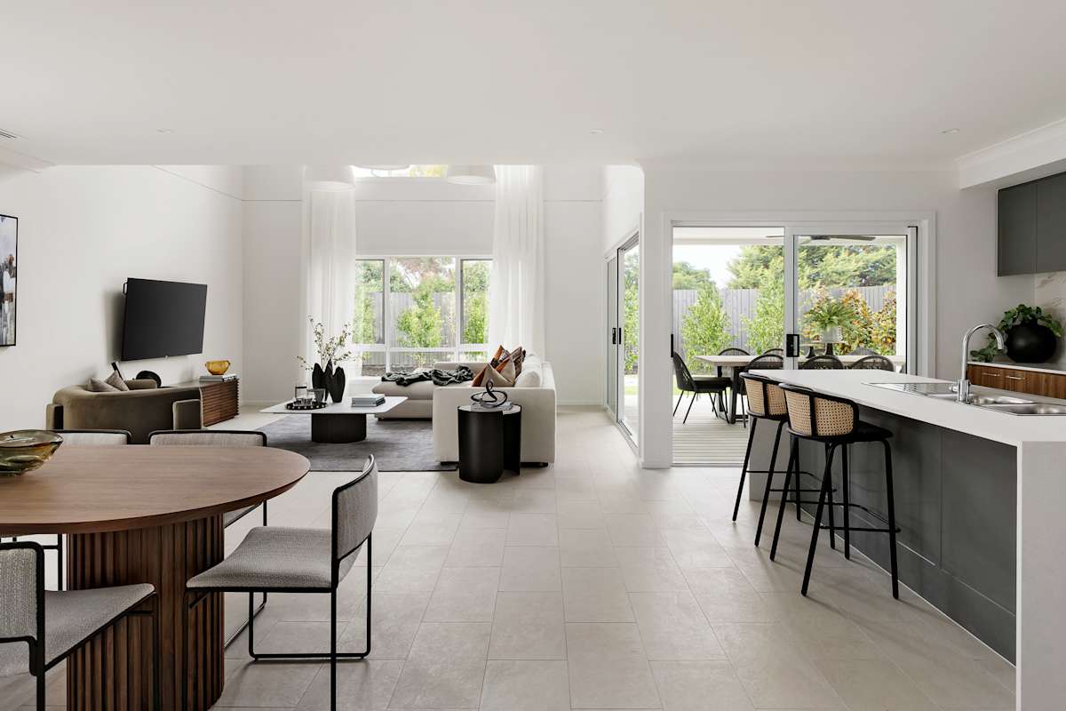 Stanhope 41 Home Design in Urban Style - Kitchen / Living / Dining