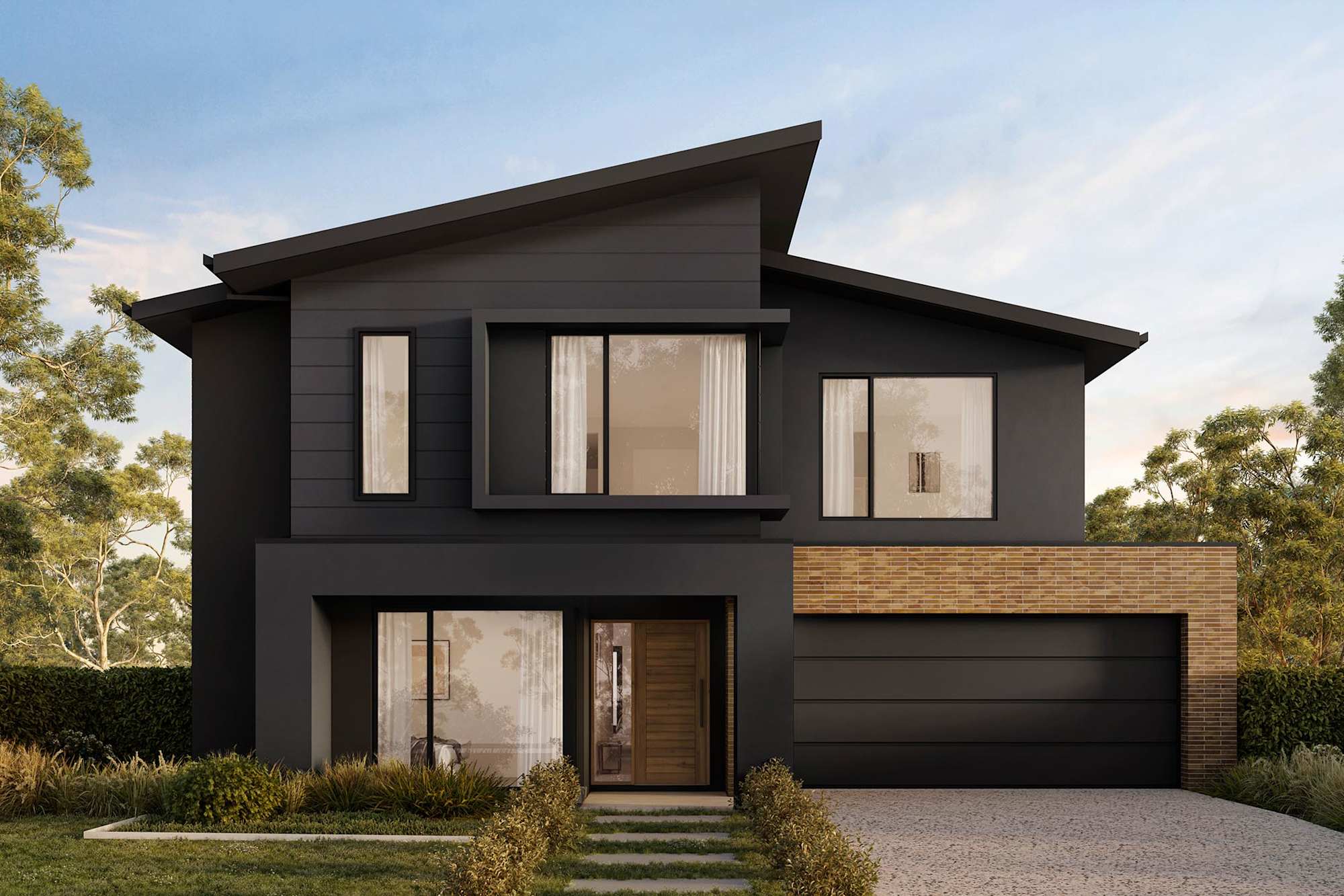 Lakeville 38 house design with Luna Facade