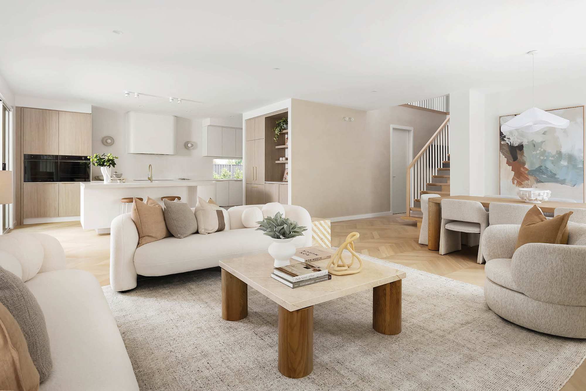 Lakeville 42 home design living, dining, kitchen