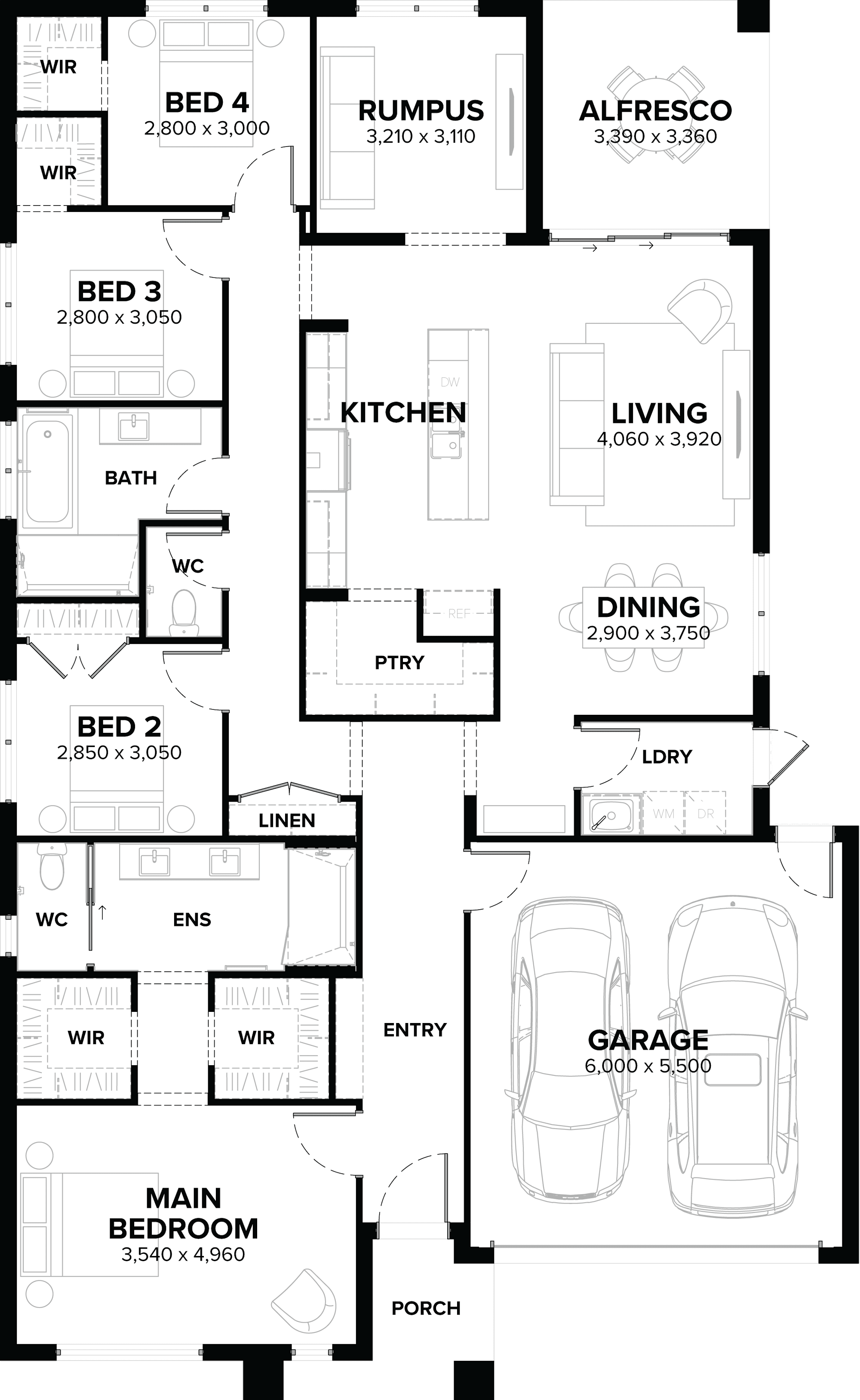 Burbridge 25 Single Storey House Floor Plan