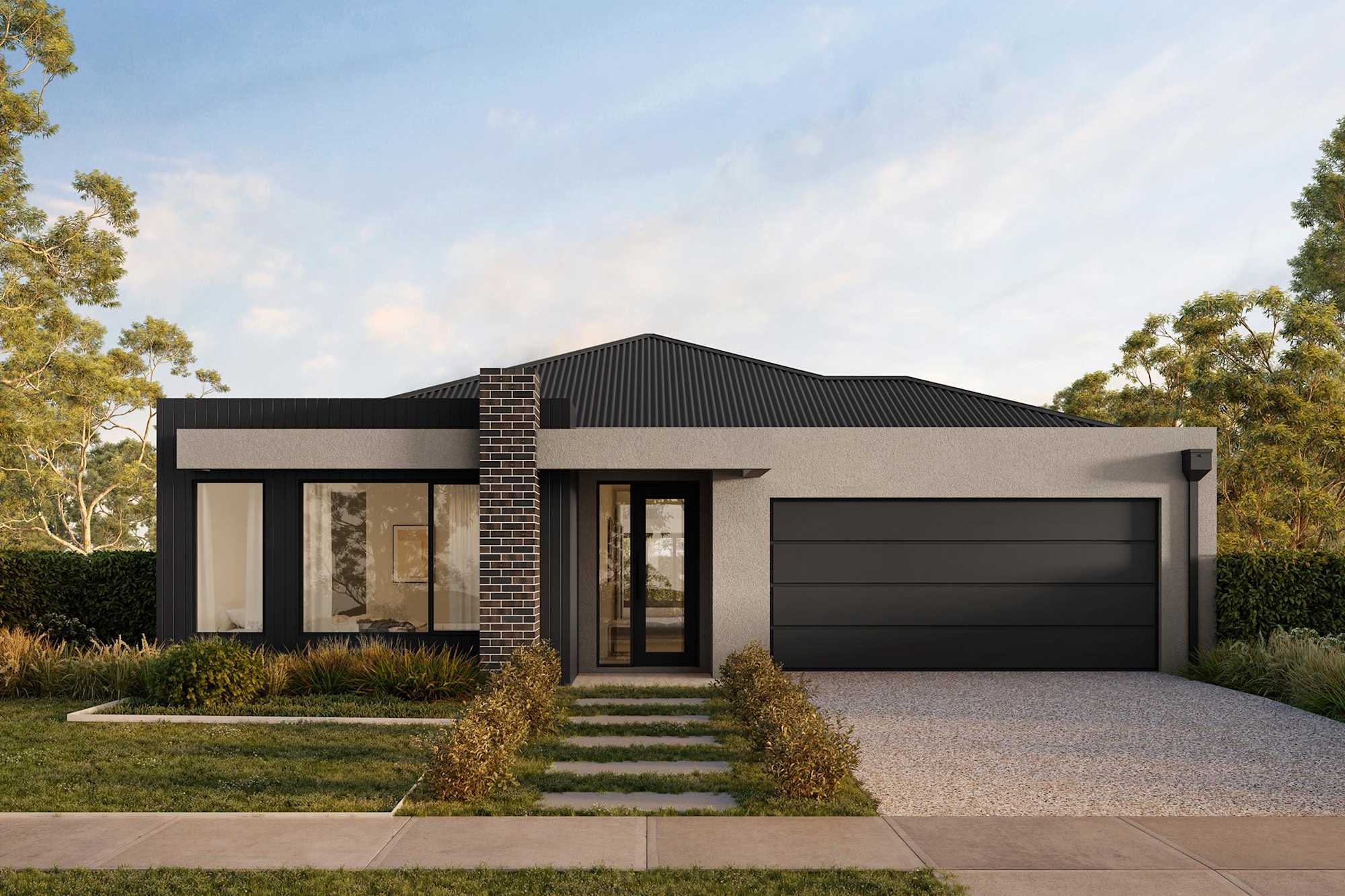 Olsen 25 house design with Harper Facade - Hebel