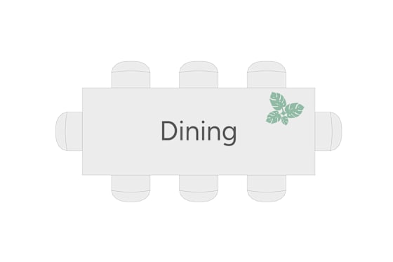 How to read a floor plan - Dining