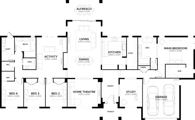 Kingston 39 Single Storey House Floor Plan