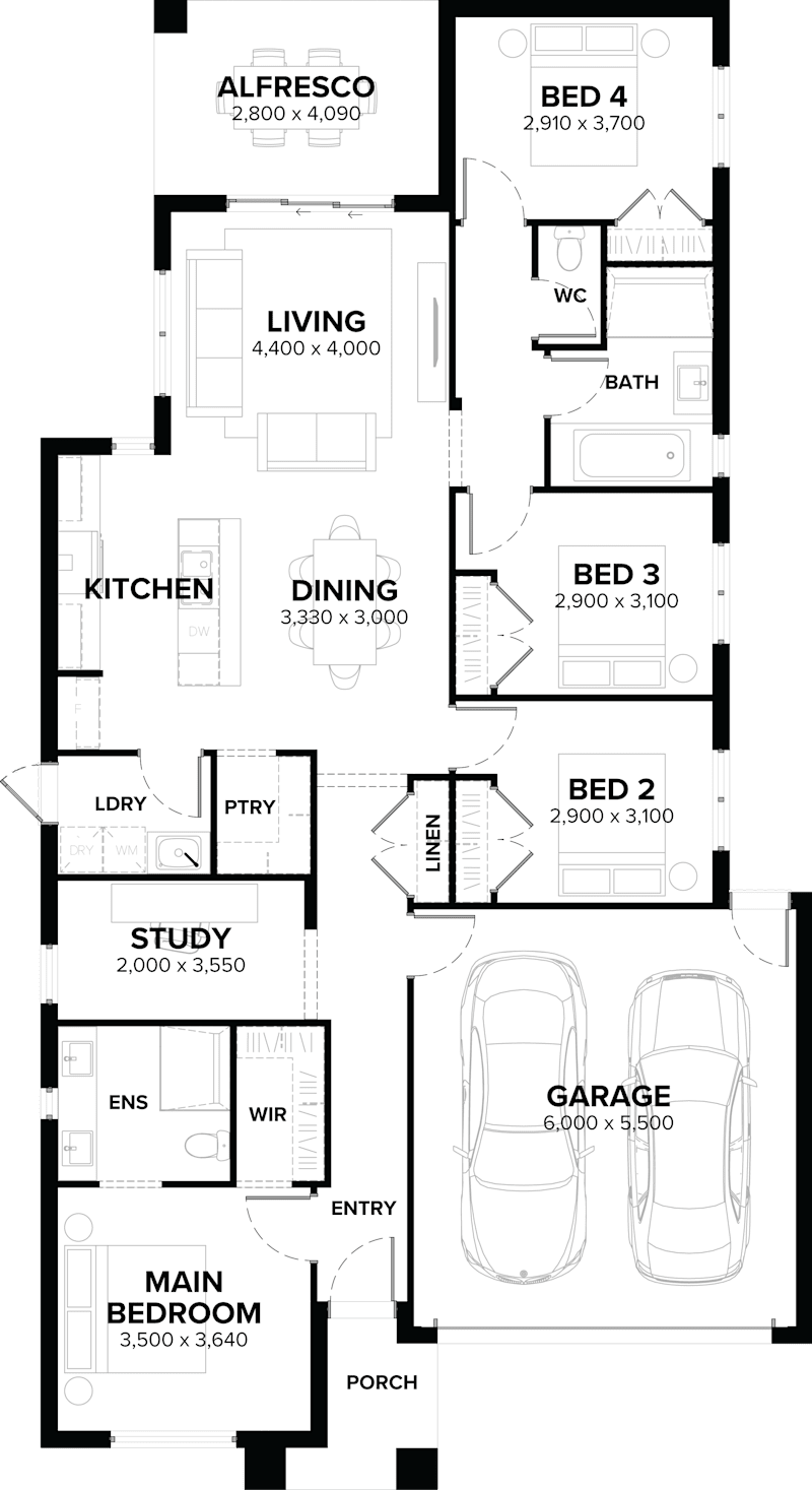 Rockwell 21 Single Storey House Floor Plan