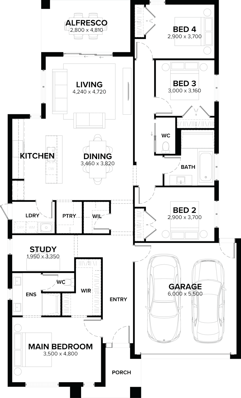 Rockwell 25 Single Storey House Floor Plan