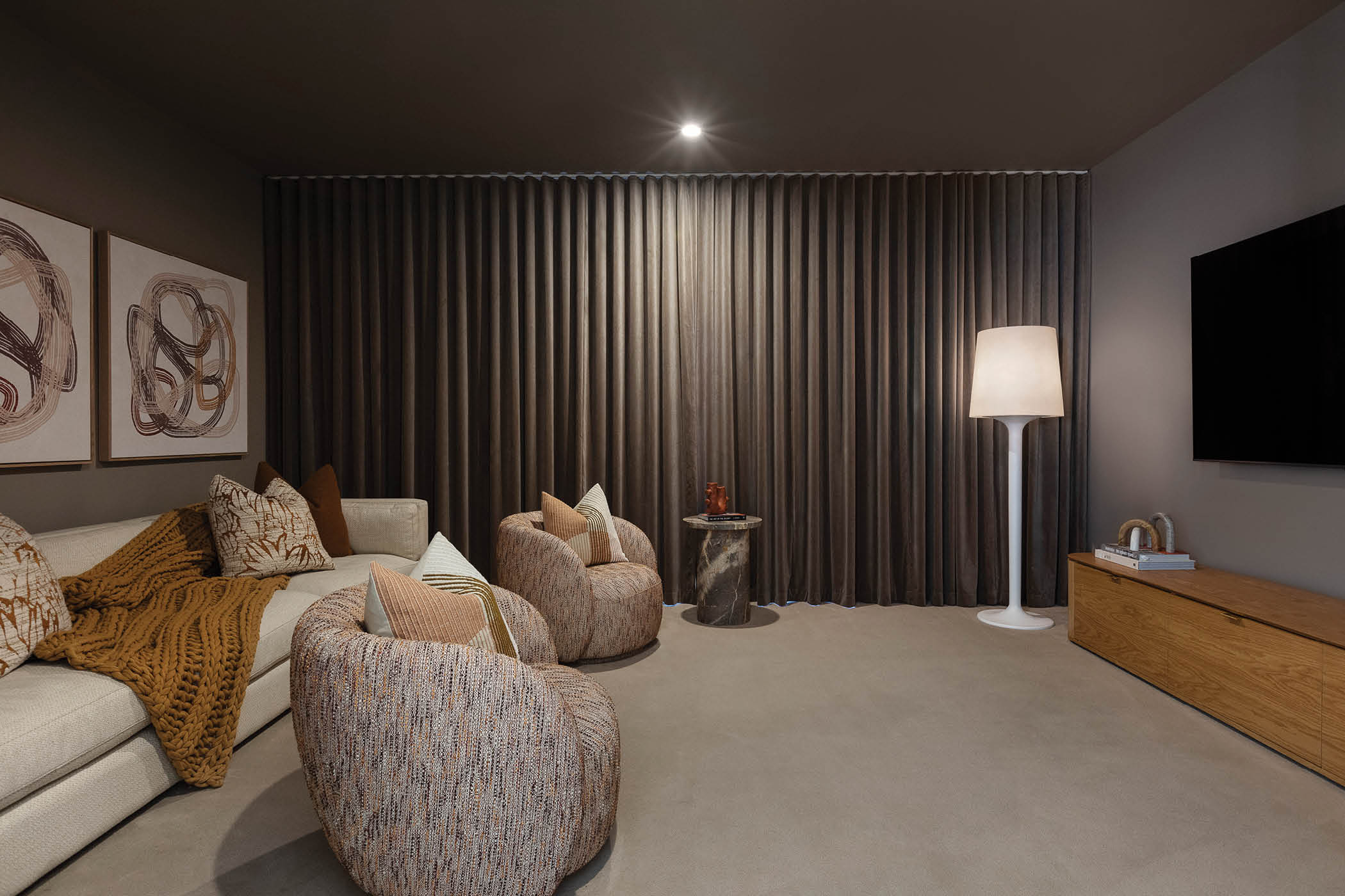 Positano 45 home design home theater