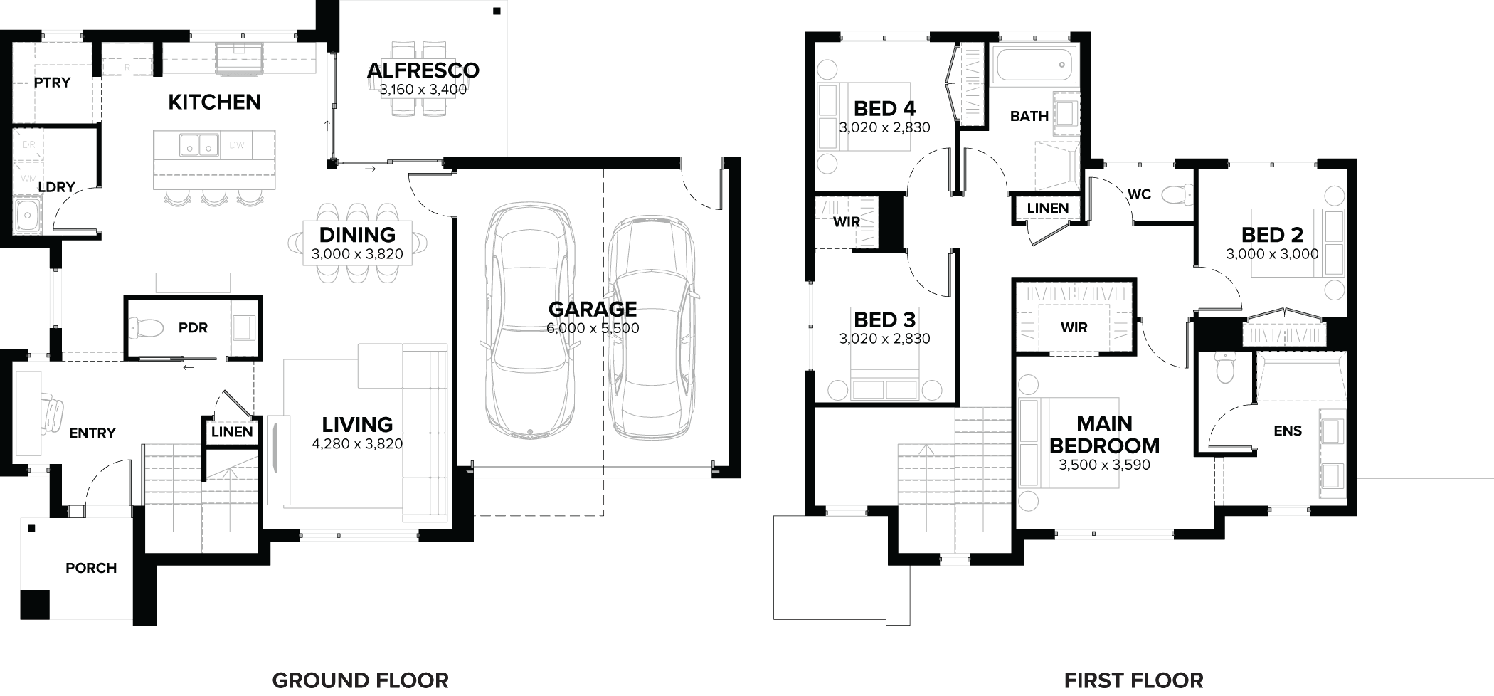Marlowe 26 Double Storey House Floor Plan