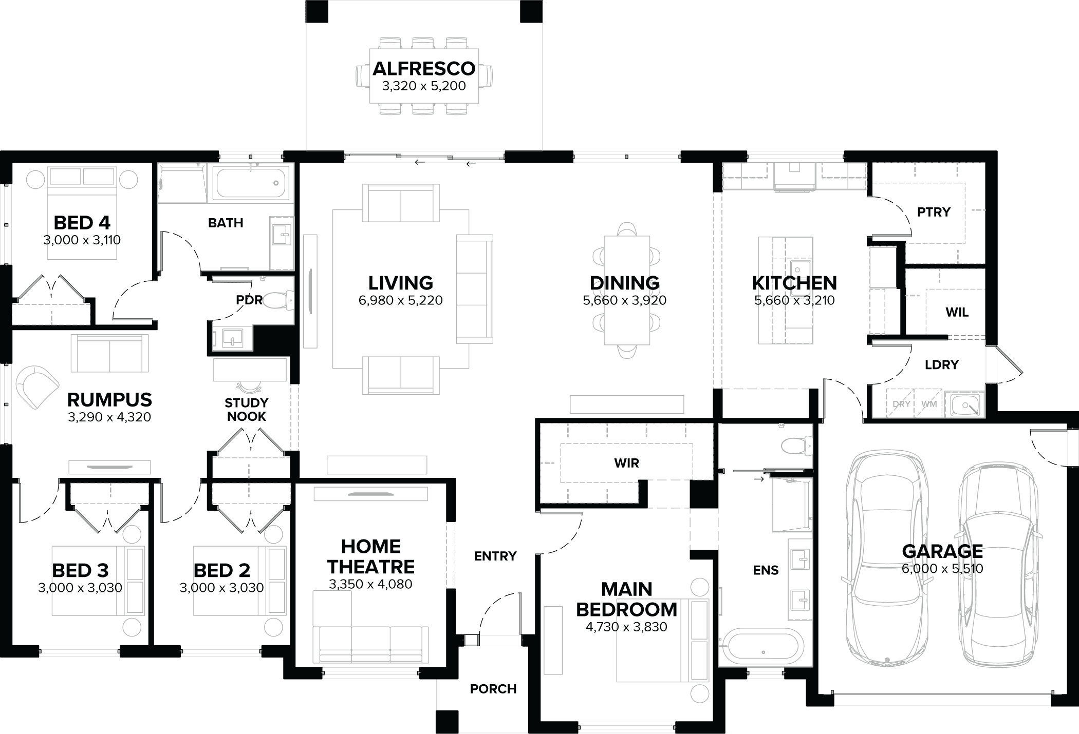 Fullerton 31 Single Storey House Floor Plan