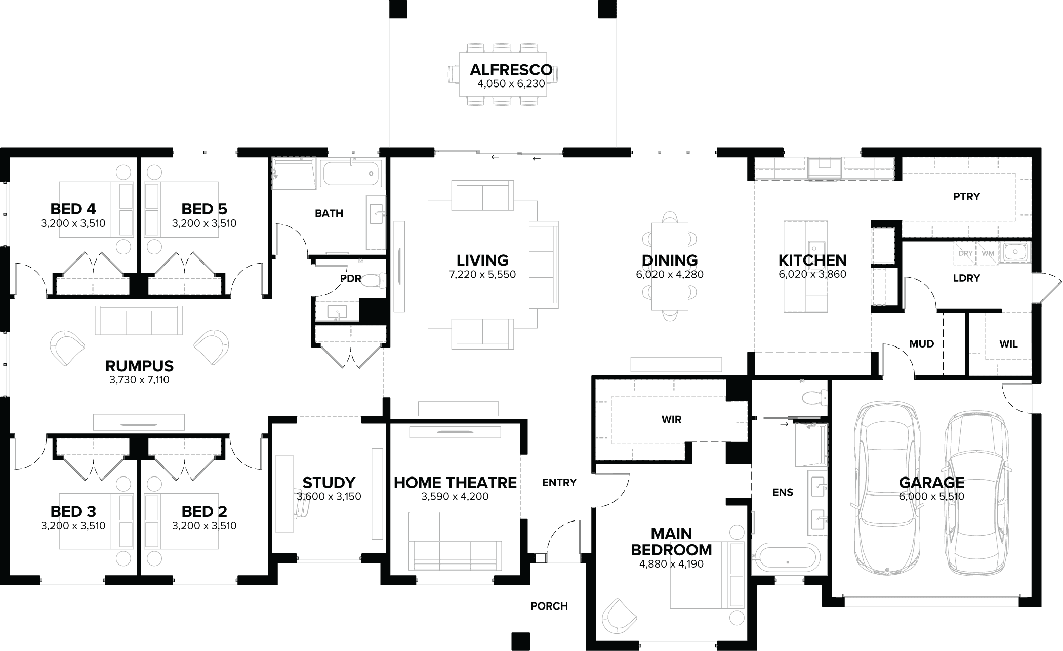 Fullerton 41 Single Storey House Floor Plan