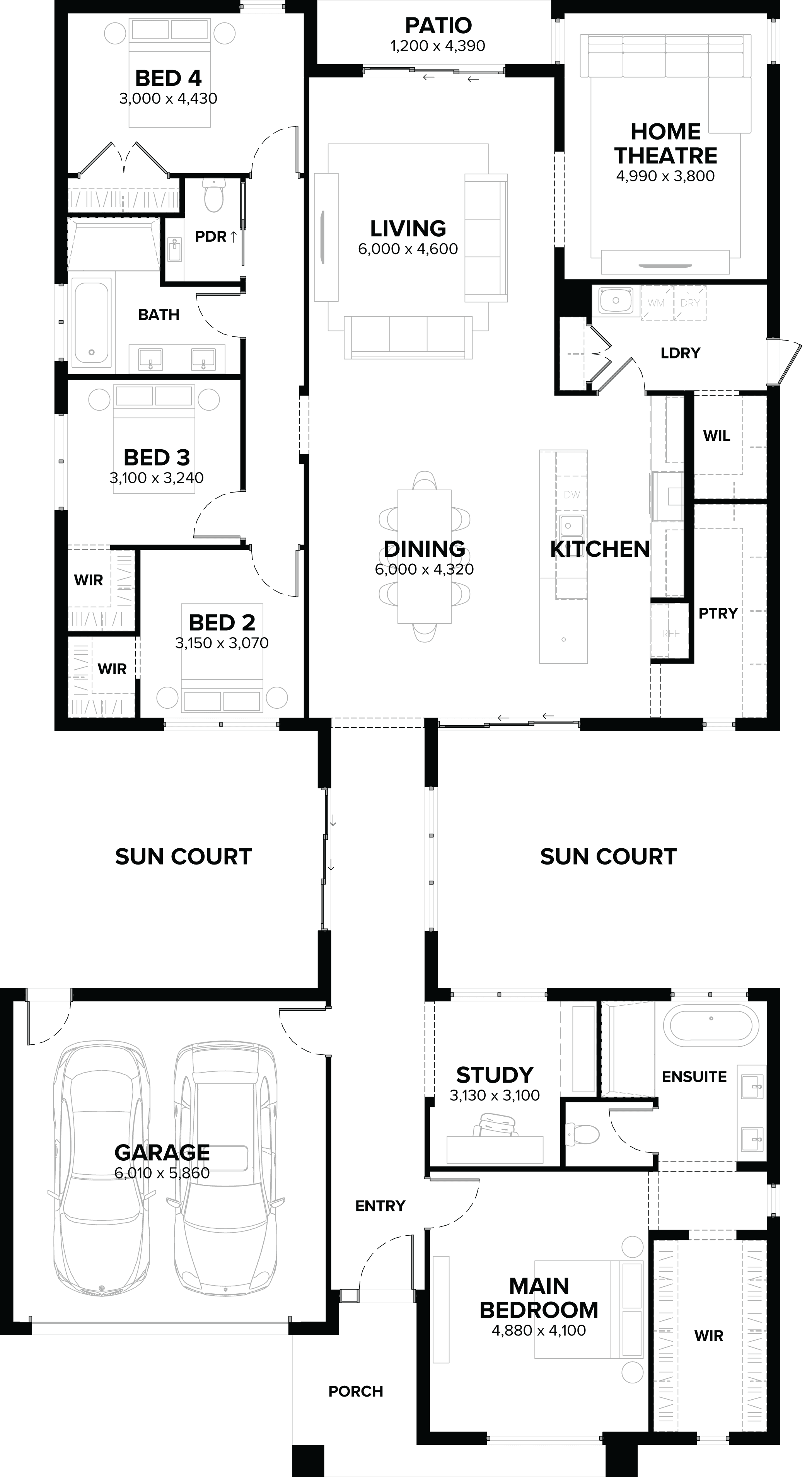 Pavilion 33 Single Storey House Floor Plan