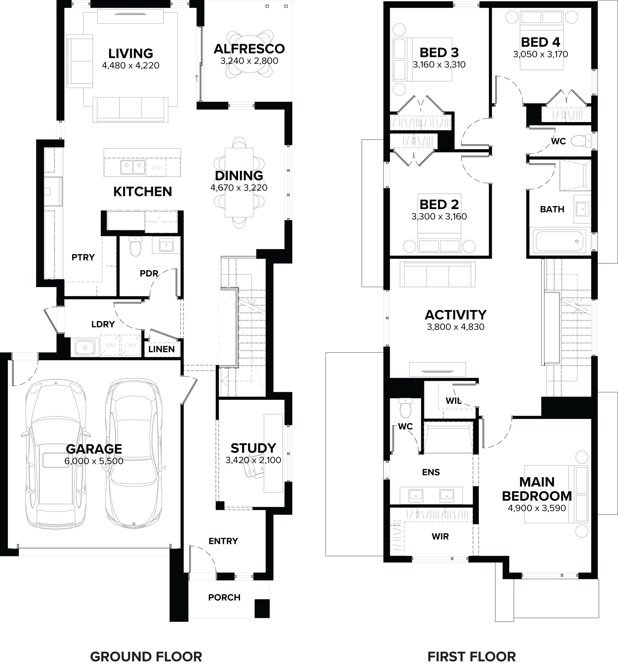 Matera 30 Double Storey House Floor Plan