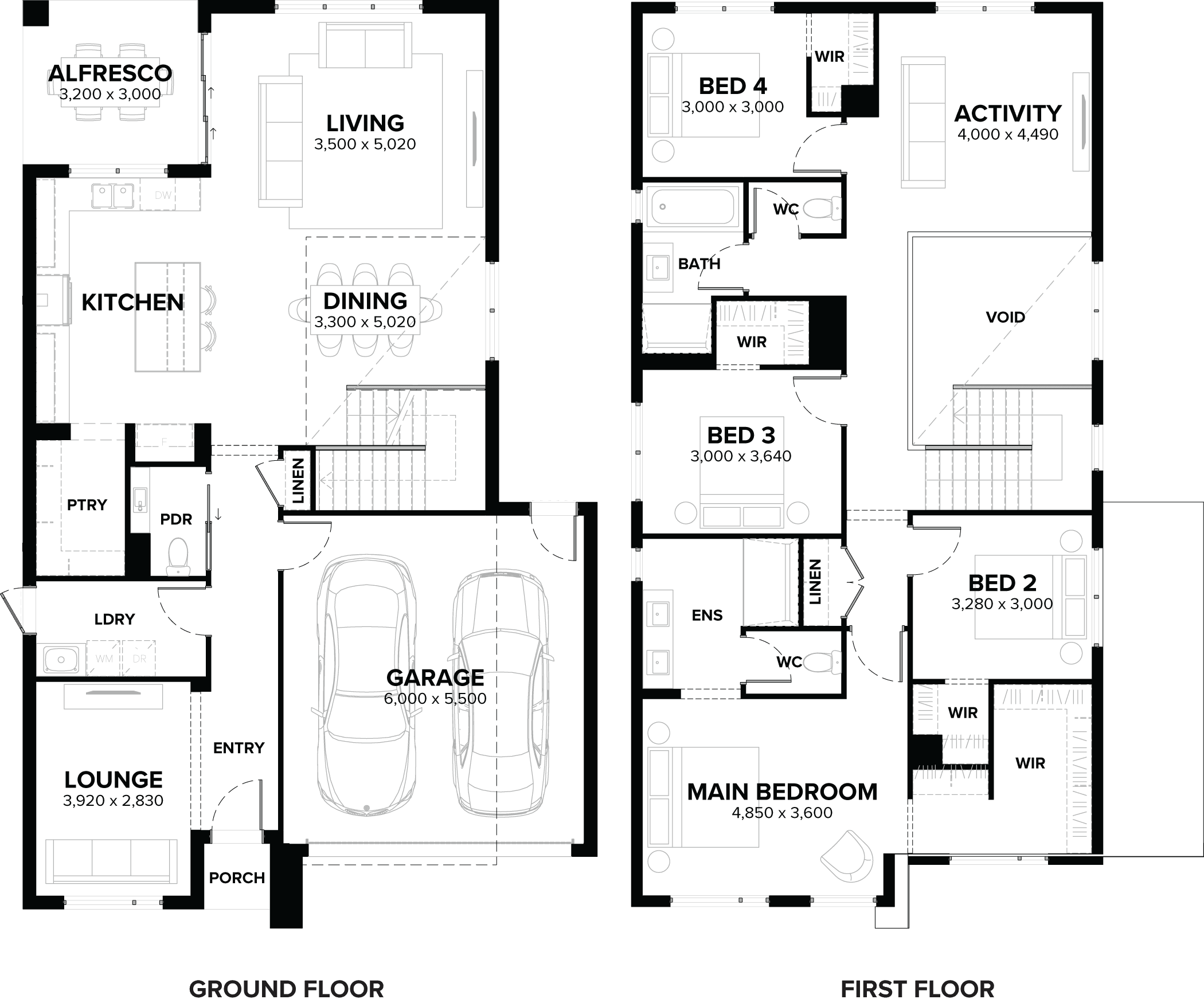 Savoy 31 Double Storey House Floor Plan