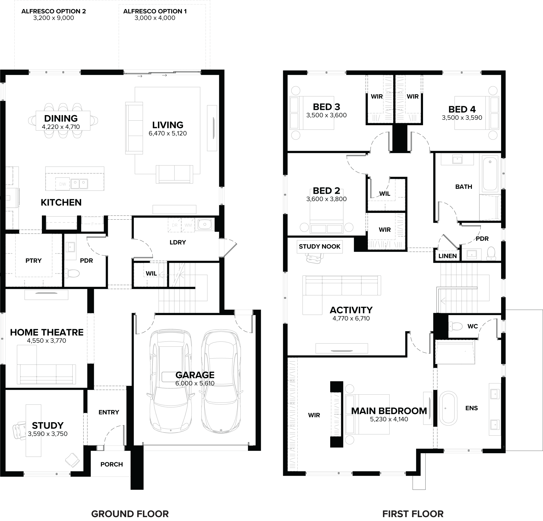 Tideway 41 Double Storey House Floor Plan