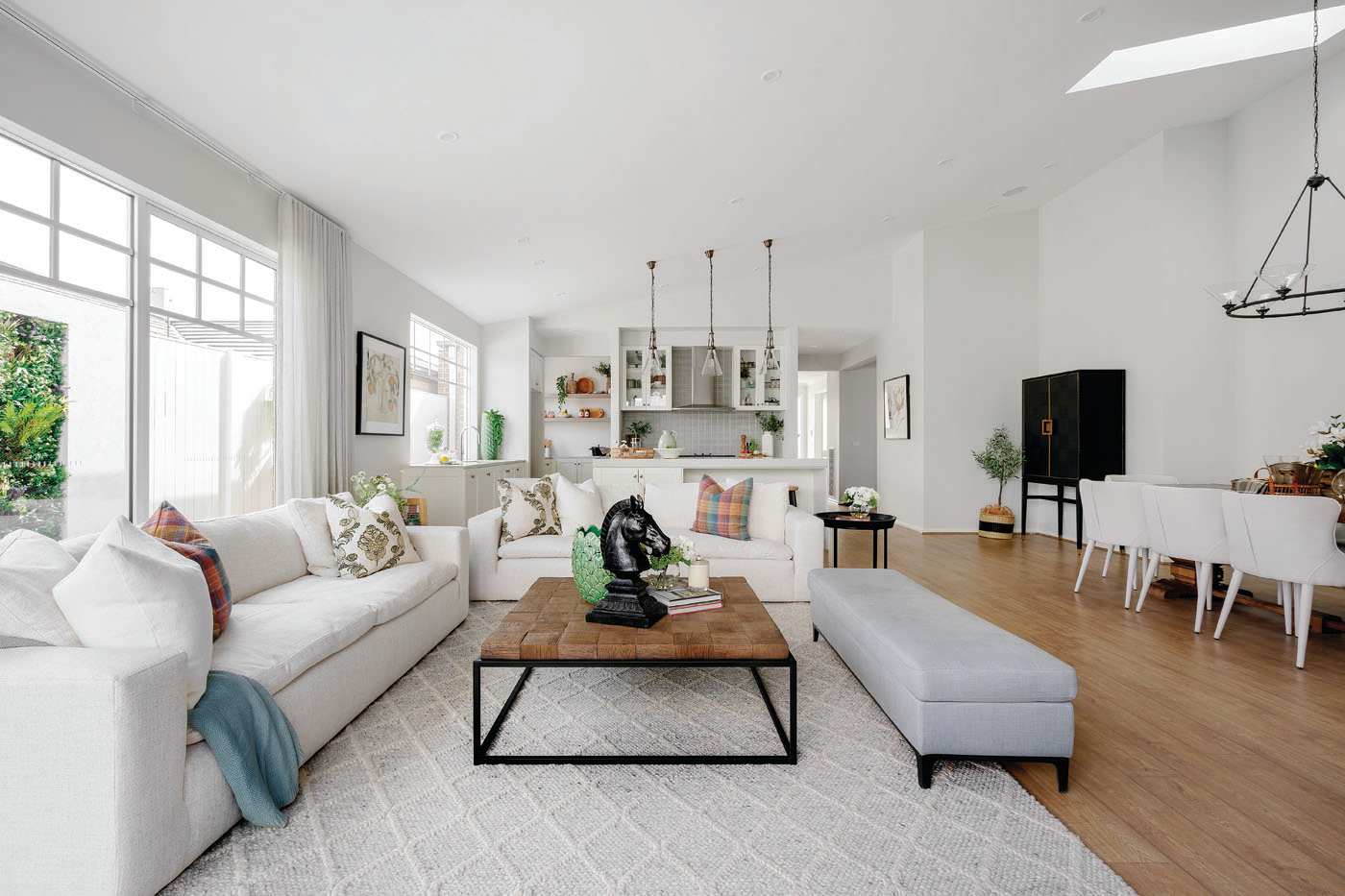 Dunedin 29 home design living / dining / kitchen - Raked Ceiling