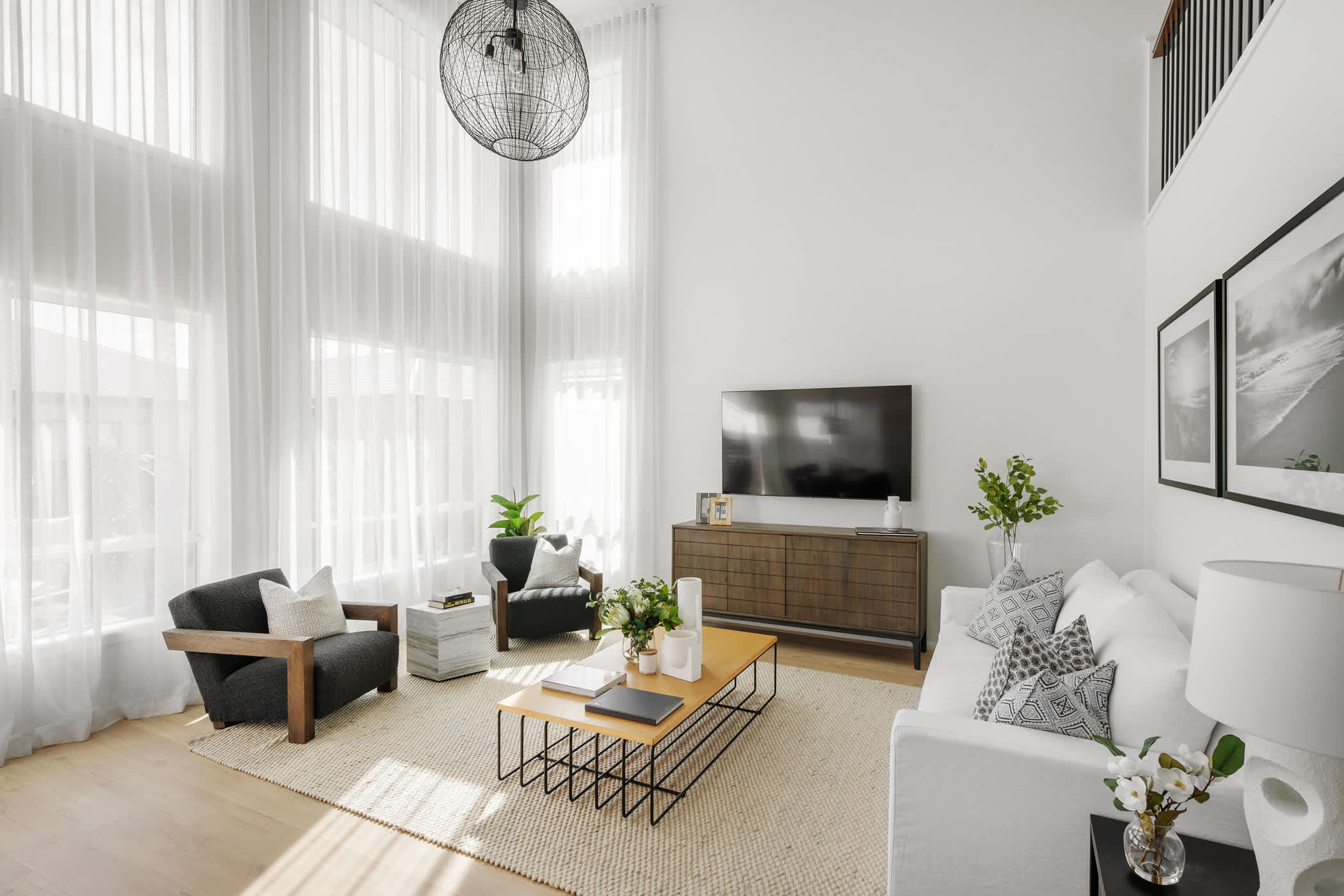 Sandford 42 Home Design in Contempo Style - Living