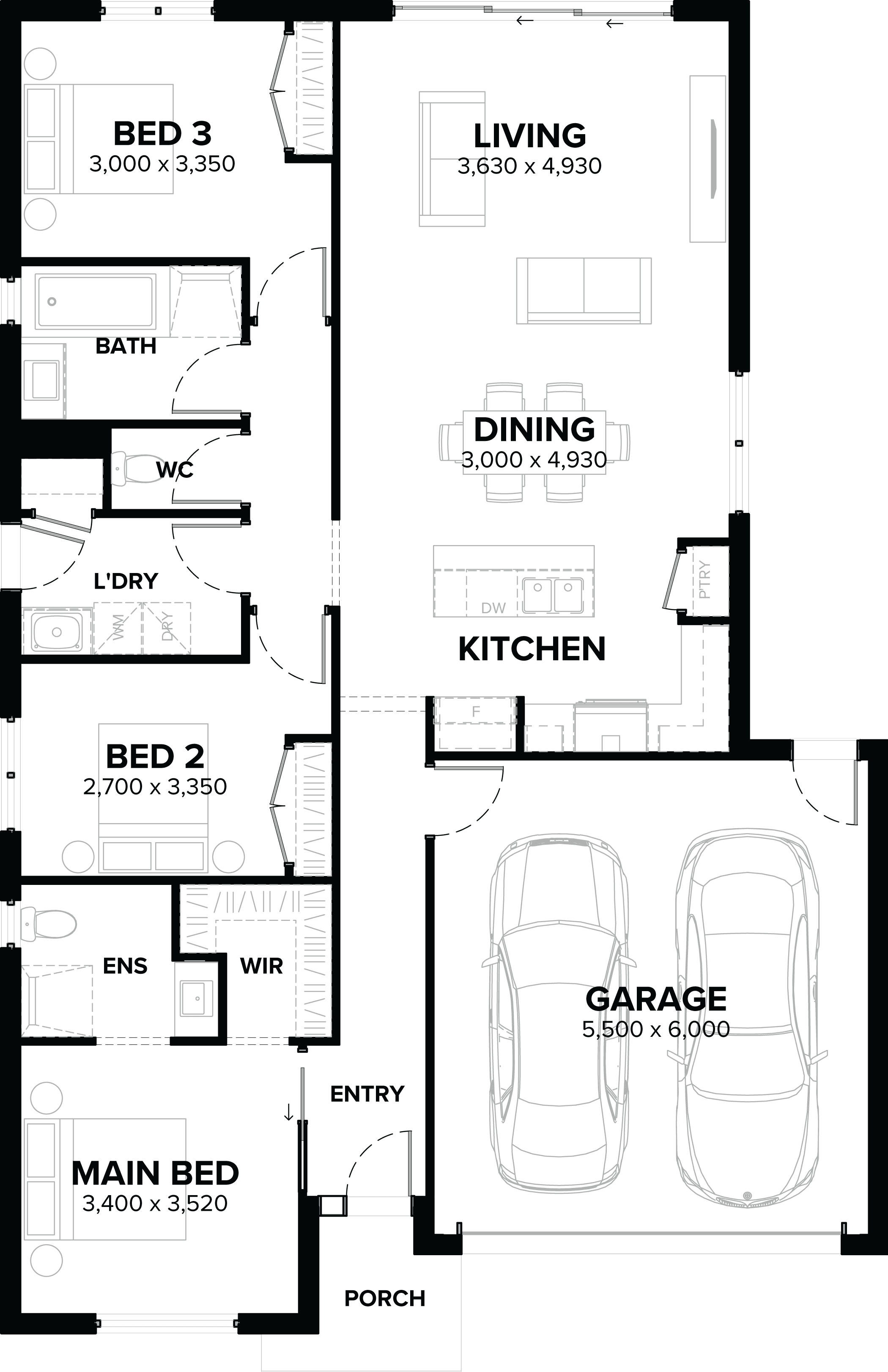 Lucia 18 Single Storey House Floor Plan