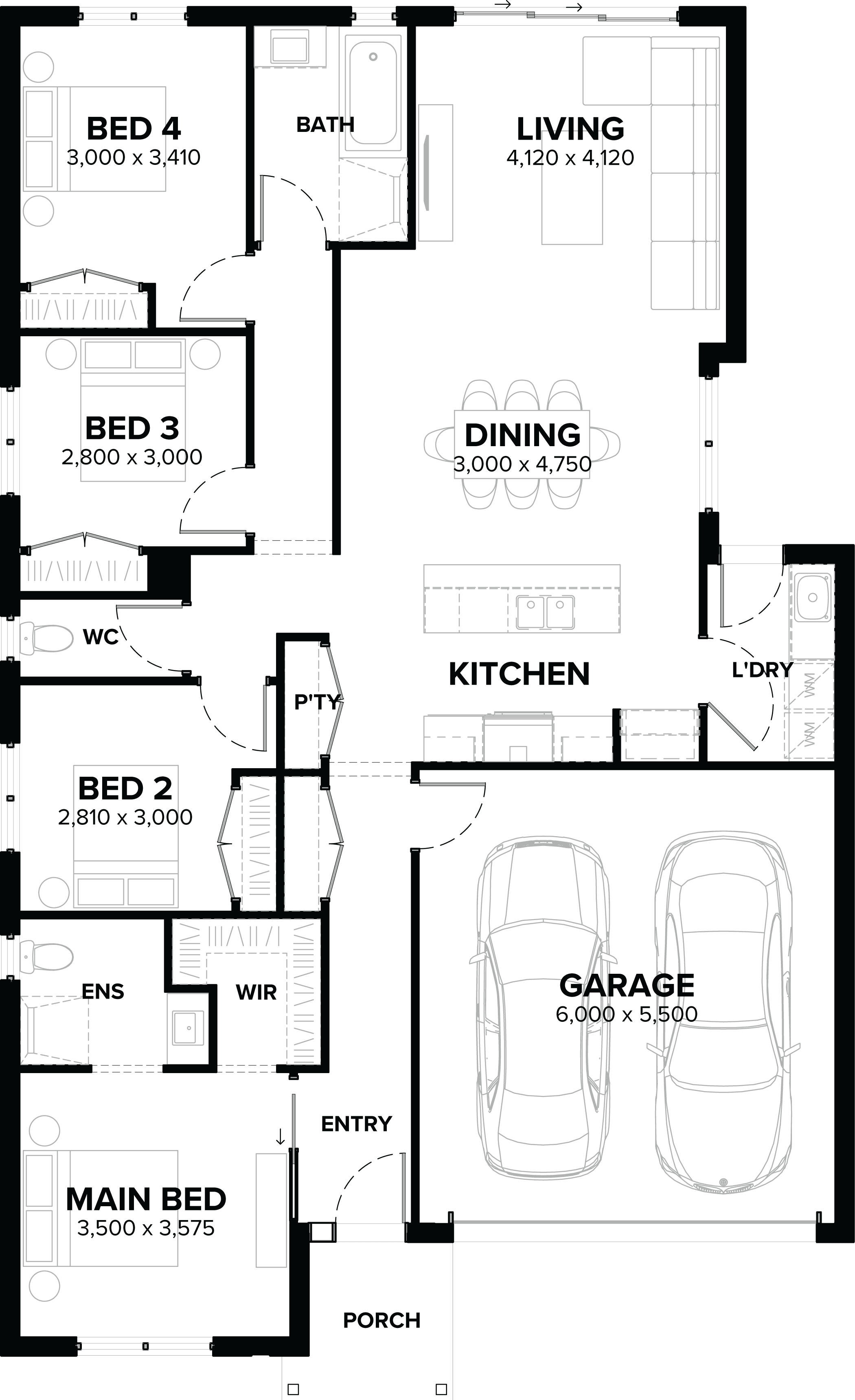 Lucia 20 Single Storey House Floor Plan