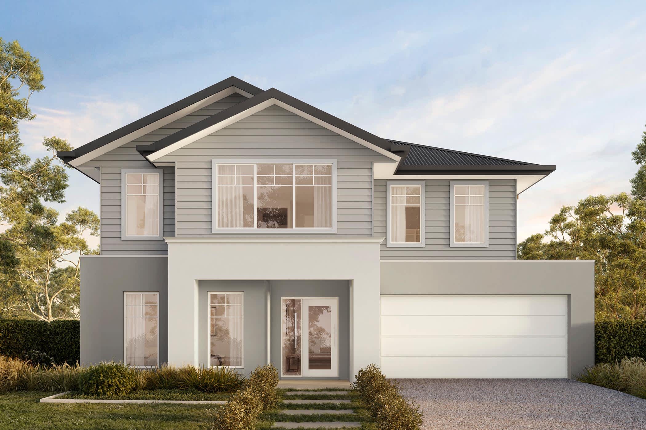 Harbour 35 house design with New England facade